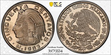 1983-Mo 50C KM-452 PR67DCAM