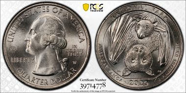 2020-W 25C American Samoa NP V75 Early Find MS66