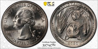 2020-W 25C American Samoa NP V75 Early Find MS66