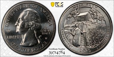 2020-W 25C Weir Farm NP V75 Early Find MS64