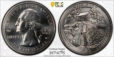 2020-W 25C Weir Farm NP V75 Early Find MS66