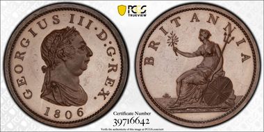1806 P1D P-1328 Bronzed PR66