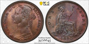 1890 1D S-3954 MS64BN