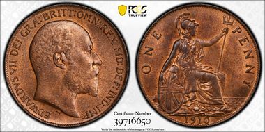 1910 1D S-3990 MS64RB