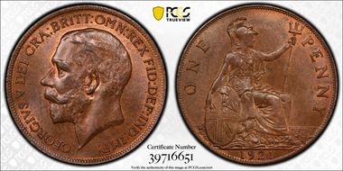 1921 1D S-4051 MS64+ BN