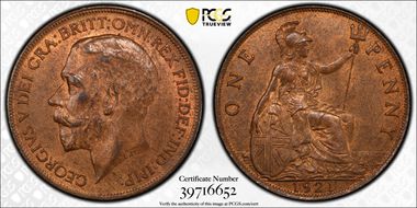 1921 1D S-4051 MS63RB