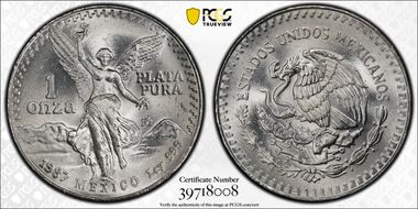1987-Mo Onza Libertad Ag - DDO MS67