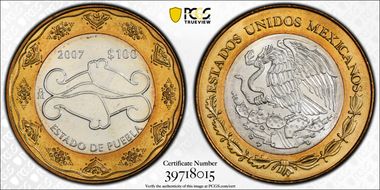 2007-Mo 100 P Puebla MS64