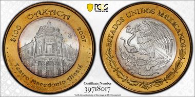 2007-Mo 100 P Oaxaca MS65