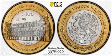 2006-Mo 100 P Distrito Federal MS65