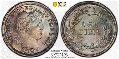1897 10C MS66
