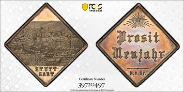 No Date Medal Stuttgart City Klippe Ag SP64