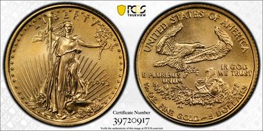 1993 $5 Gold Eagle MS68