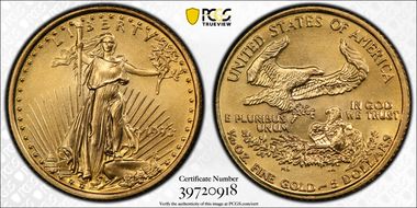 1993 $5 Gold Eagle MS69