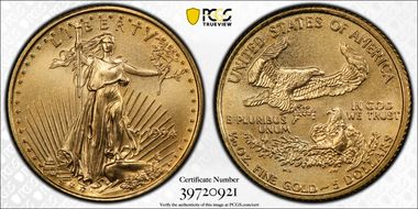 1994 $5 Gold Eagle MS69