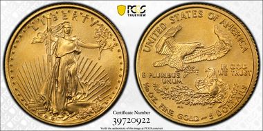 1994 $5 Gold Eagle MS68