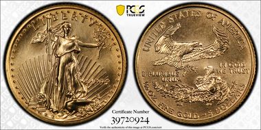 1995 $5 Gold Eagle MS67