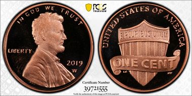 2019-W 1C Shield PR69DCAM