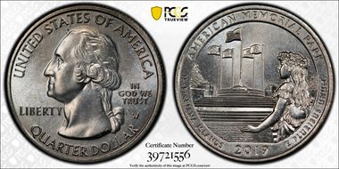 2019-W 25C American Memorial NP MS65