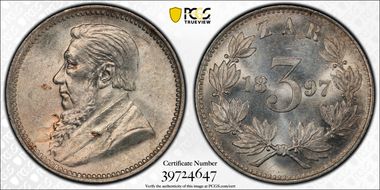 1897 3D KM-3 MS64