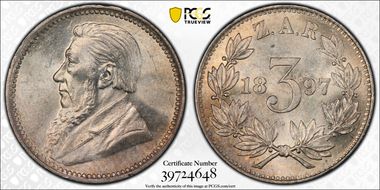 1897 3D KM-3 MS64