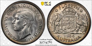 1944-S Florin KM-40  Ag MS64