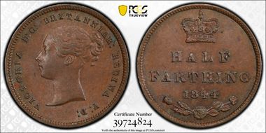 1844 1/2 Far S-3951 MS62BN