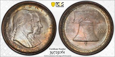1926 50C Sesquicentennial MS64