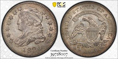 1820 10C JR-6, Small 0 MS64