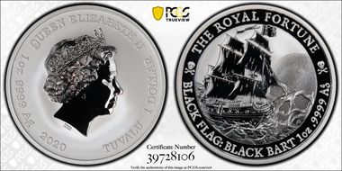 2020-P $1 The Royal Fortune - Black Flag MS70