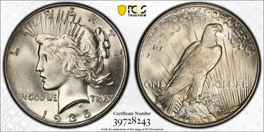 1935 $1 MS66+