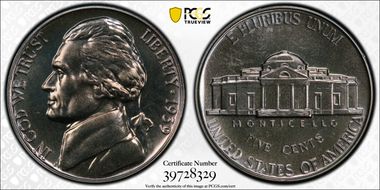 1939 5C Reverse of 1938 PR67