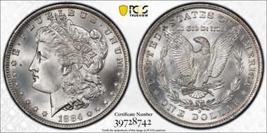 1884-O $1 MS67