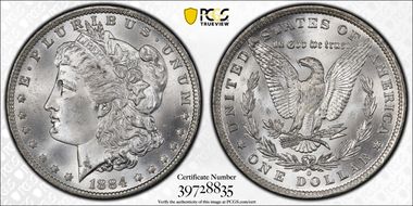 1884-O $1 MS66