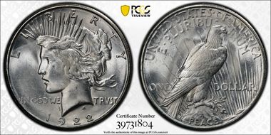 1922-S $1 MS64