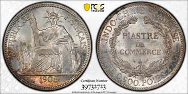 1908-A Piastre Lec-291 MS62