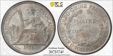 1921-H Piastre Lec-297 MS62