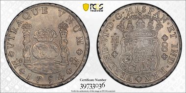 1754-Mo MF 8 R Yon-M8-54 Calico-482 AU58