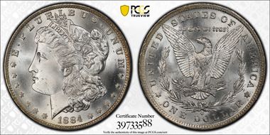 1884-O $1 MS67