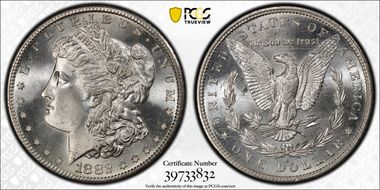1882-S $1 MS67+