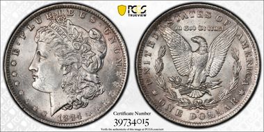 1884-O $1 MS62