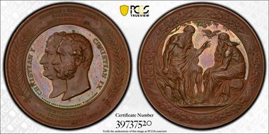 1879 Medal Bergsoe-360 Bronzed AE University of Copenhagen SP63