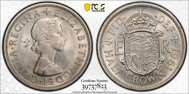 1961 1/2 Cr S-4145 No EF MS64