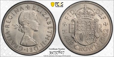 1962 1/2 Cr S-4145 Obv-4 Rev-D MS64