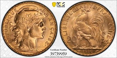 1910 20 Fr Gad-1064a F-535 Refrappe MS66