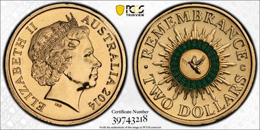 2014-C $2 Remembrance Colorized MS66