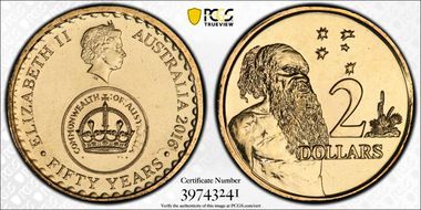 2016 $2 50 Yrs Decimal Currency MS68