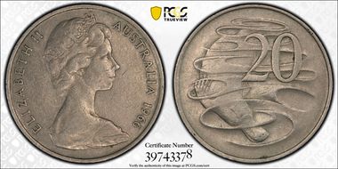 1966(L) 20C Wavy "2" XF45