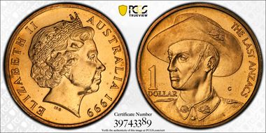 1999-C $1 The Last Anzacs MS67