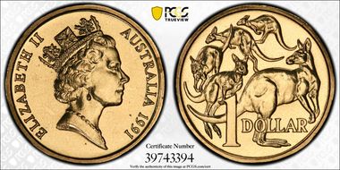 1991 $1 MS68